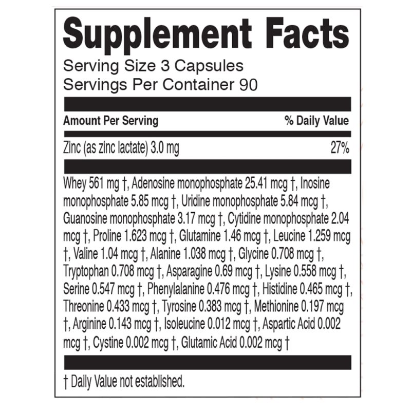 Imuregen 90 Capsules Supplement Facts