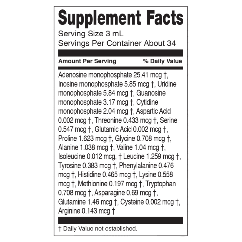 Imuregen Liquid Supplement Facts