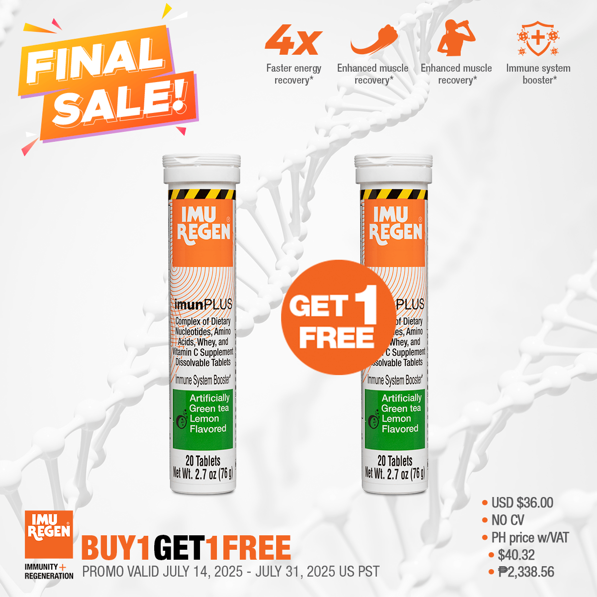 B1T1 Imunplus Promo – Green Tea